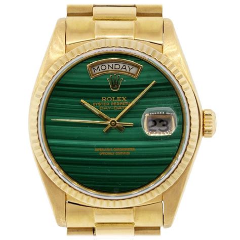 malachite rolex dial|rolex day date lapis dial.